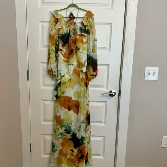 ASOS DESIGN Cold Shoulder Maxi Dress - Picture 2 of 5